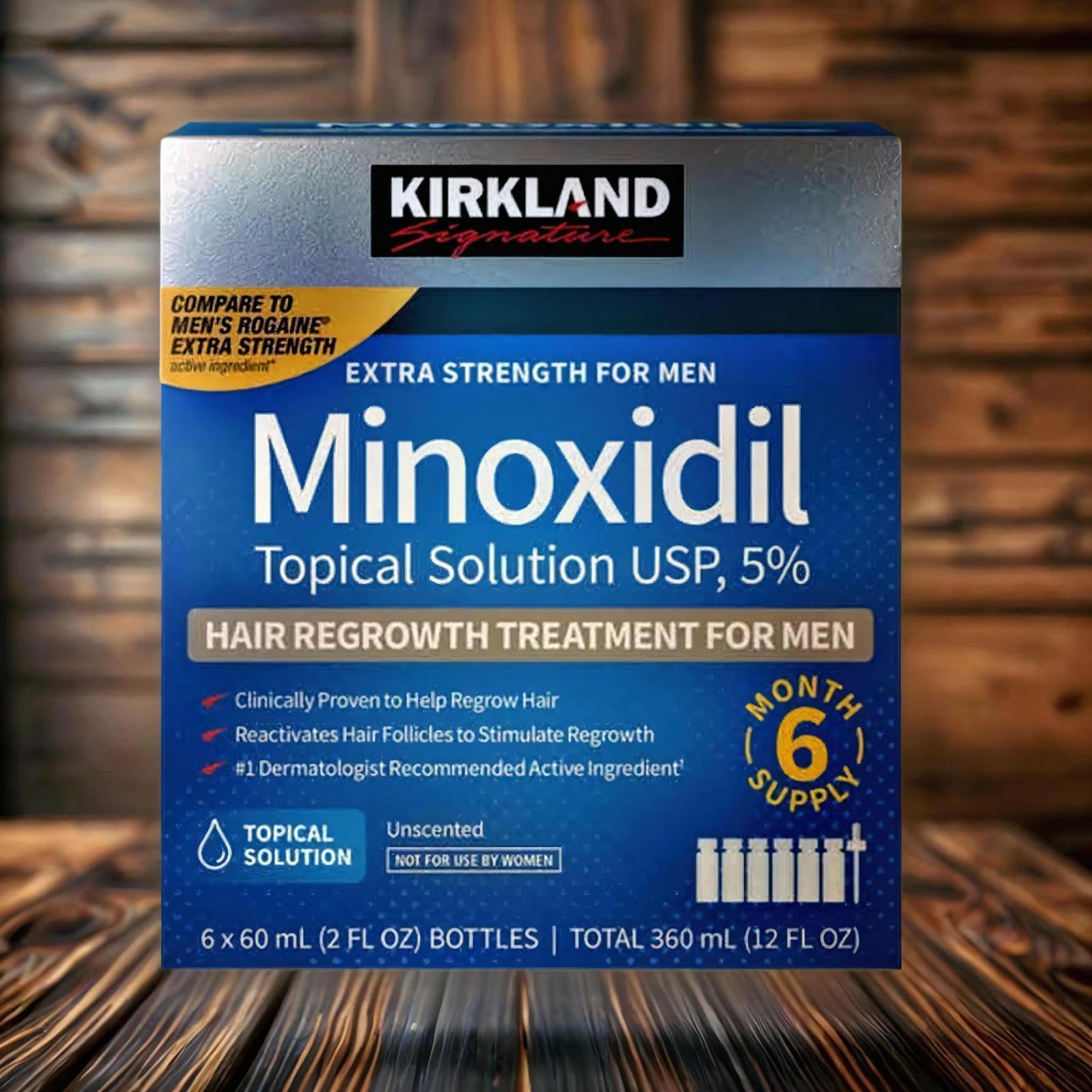 Caja Sellada Minoxidil Kirkland 5% Loción